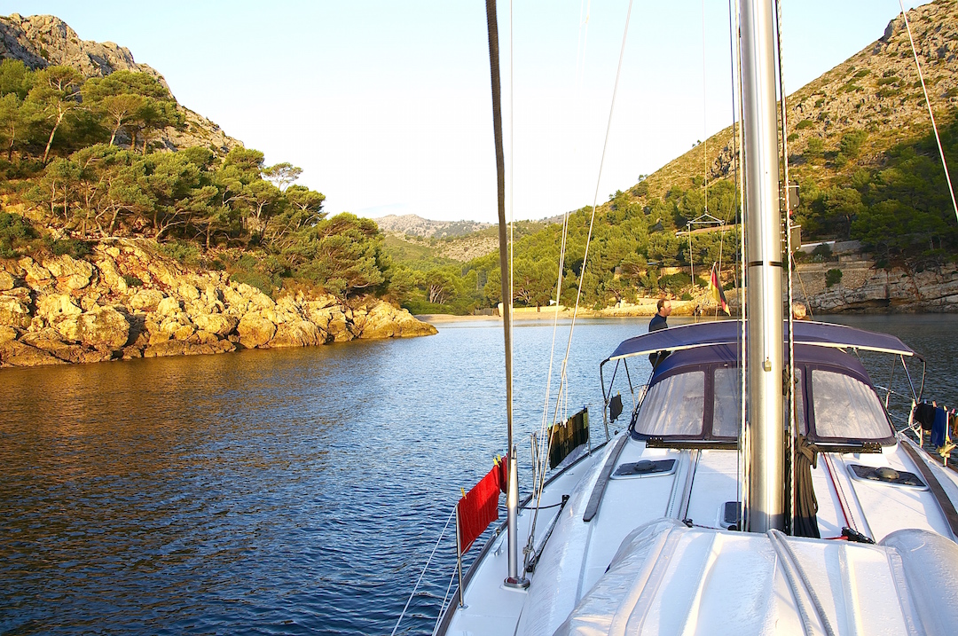 Cala Petite on the east coast of Mallorca. Cruising Attitude Sailing Blog - Discovery 55