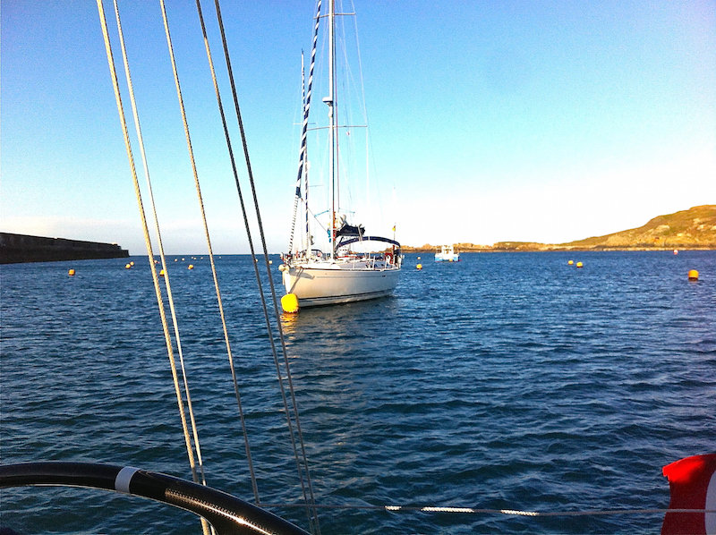 Visitors' moorings in Braye Harbour, Alderney, the Channel Islands | Cruising Attitude Sailing Blog - Discovery 55