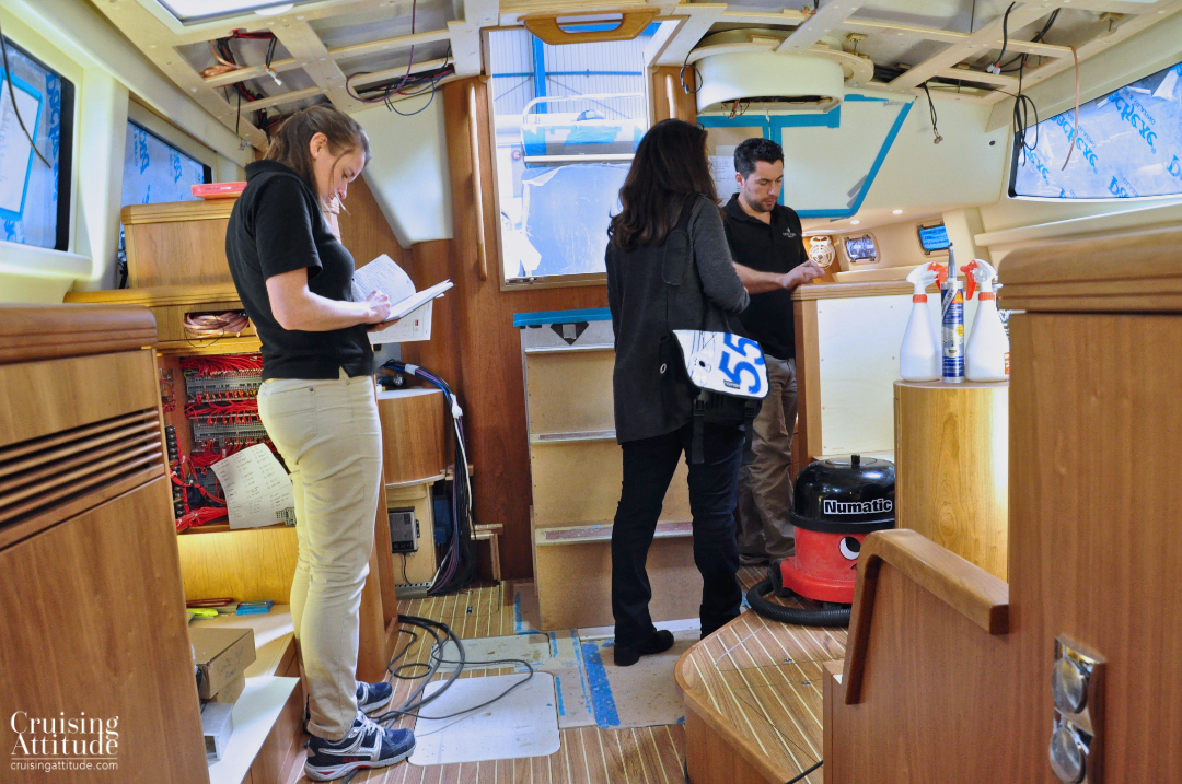 Final build checklists | Cruising Attitude Sailing Blog - Discovery 55
