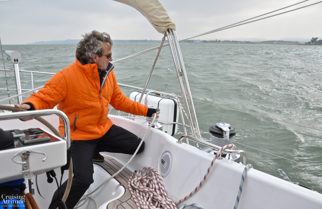 Isle of Wight on the port side | Cruising Attitude Sailing Blog - Discovery 55