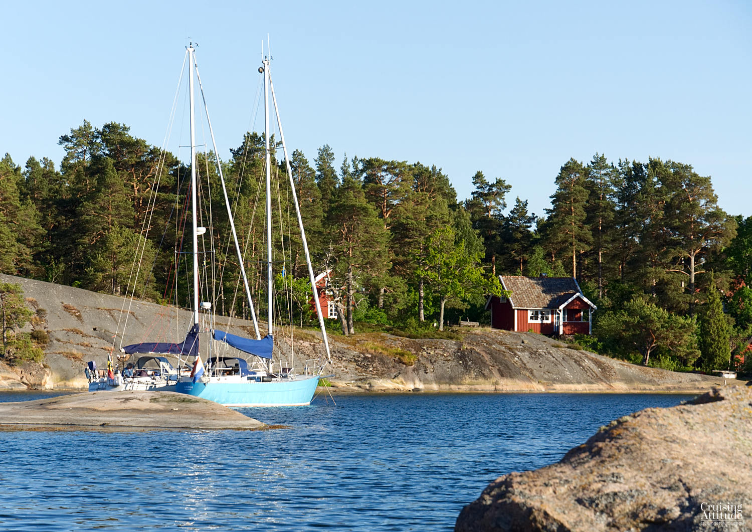Älö anchorage | Cruising Attitude Sailing Blog - Discovery 55