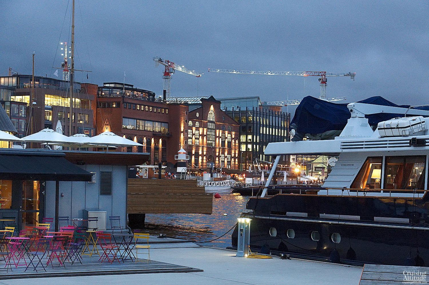 Aker Brygge Marina, Oslo | Cruising Attitude Sailing Blog | Discovery 55