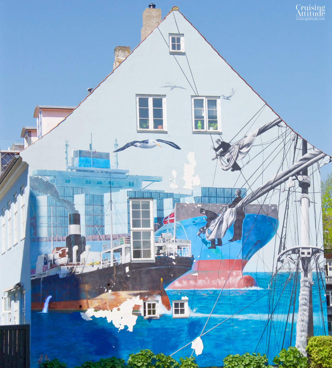 Mural in Helsingør, Denmark | Cruising Attitude Sailing Blog - Discovery 55
