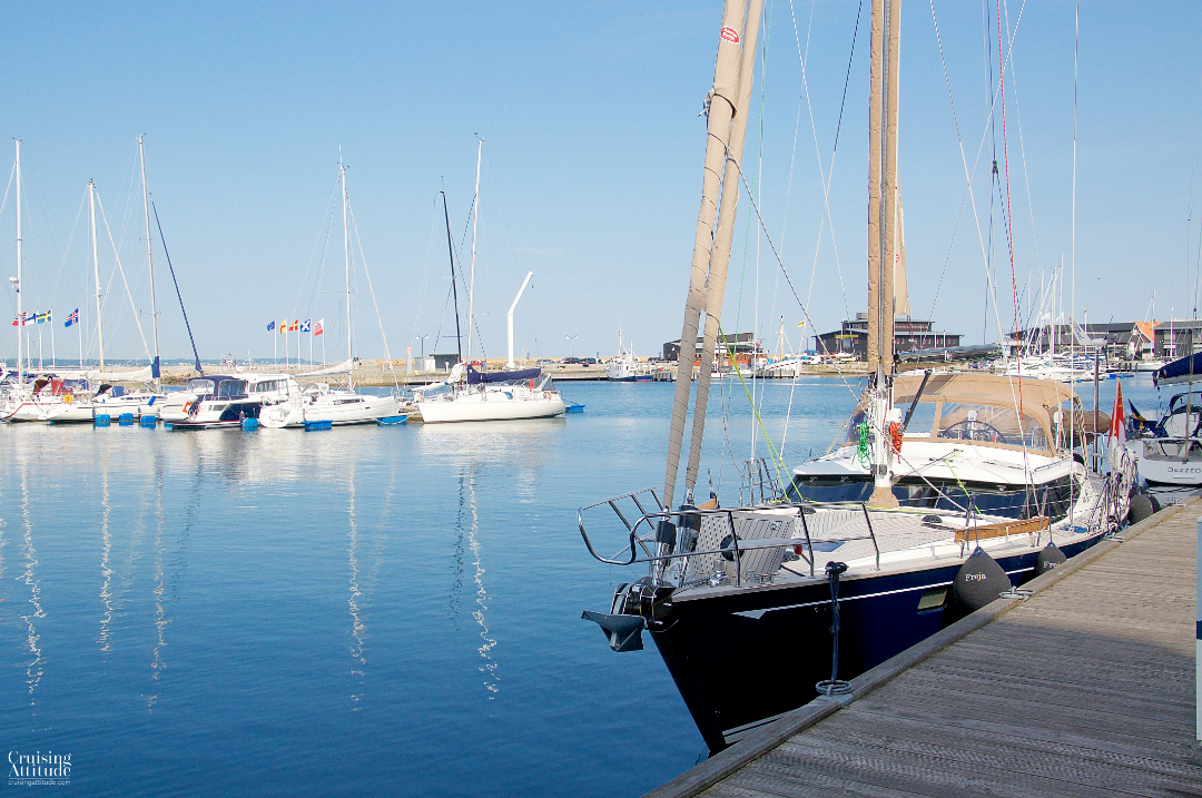 View of the marina in Helsingborg, Sweden | Cruising Attitude Sailing Blog - Discovery 55