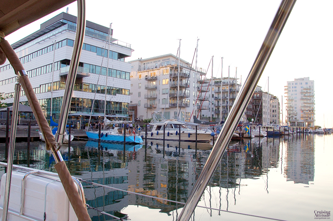 Another view of Dockan Marina in Malmö, Sweden. | Cruising Attitude Sailing Blog - Discovery 55