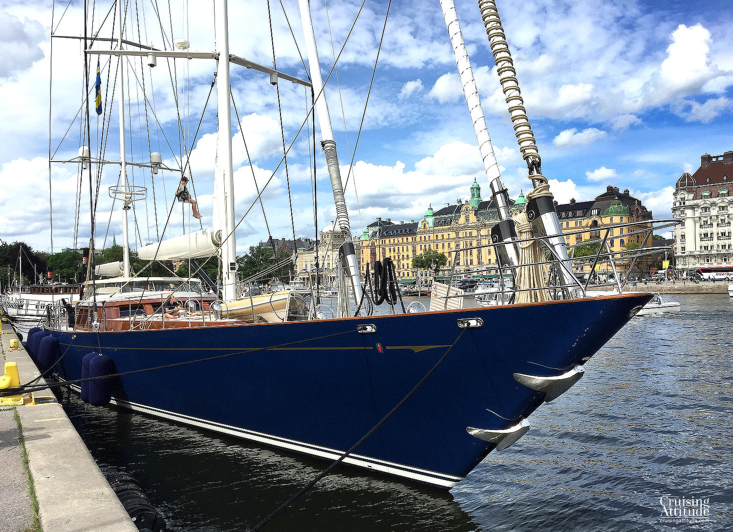 Stockholm City Visit - Superyacht - Cruising Attitude Sailing Blog | Discovery 55