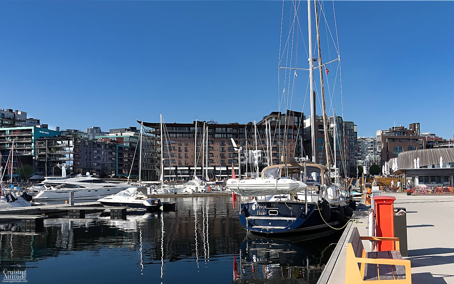 Akerbrygge Marina, Oslo | Cruising Attitude Sailing Blog | Discovery 55